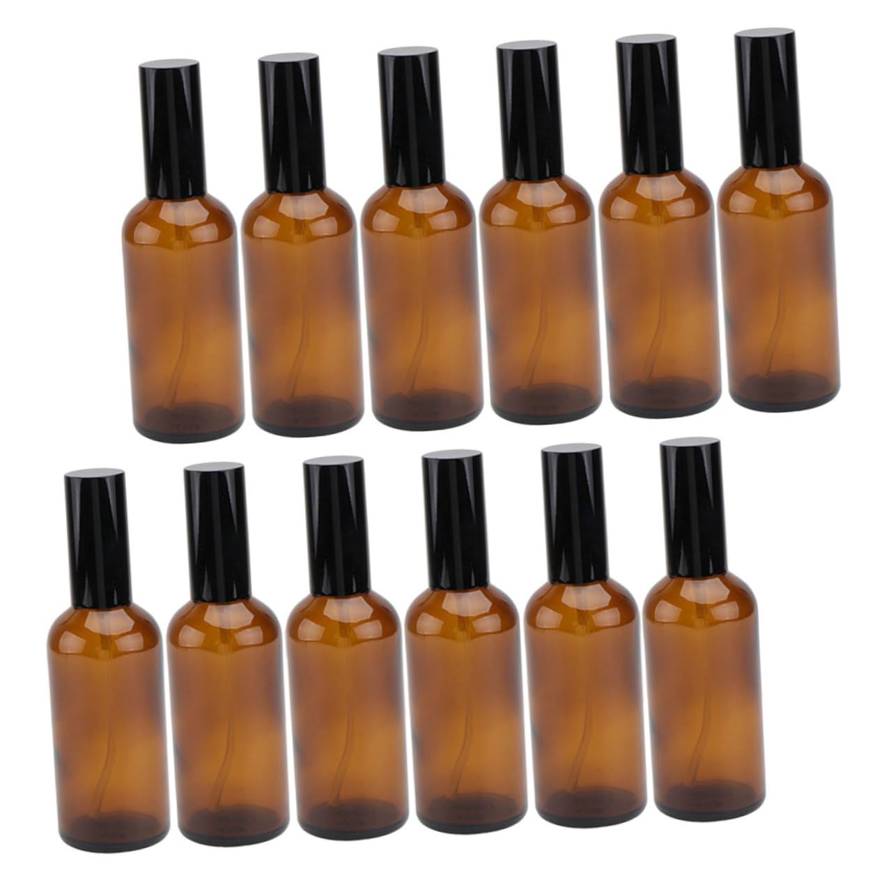 12 pezzi Bottiglie Spray Vuote Vetro Flaconcini Riutilizzabili Leggeri e Pratici per Essenziali Profumi per Viaggi e