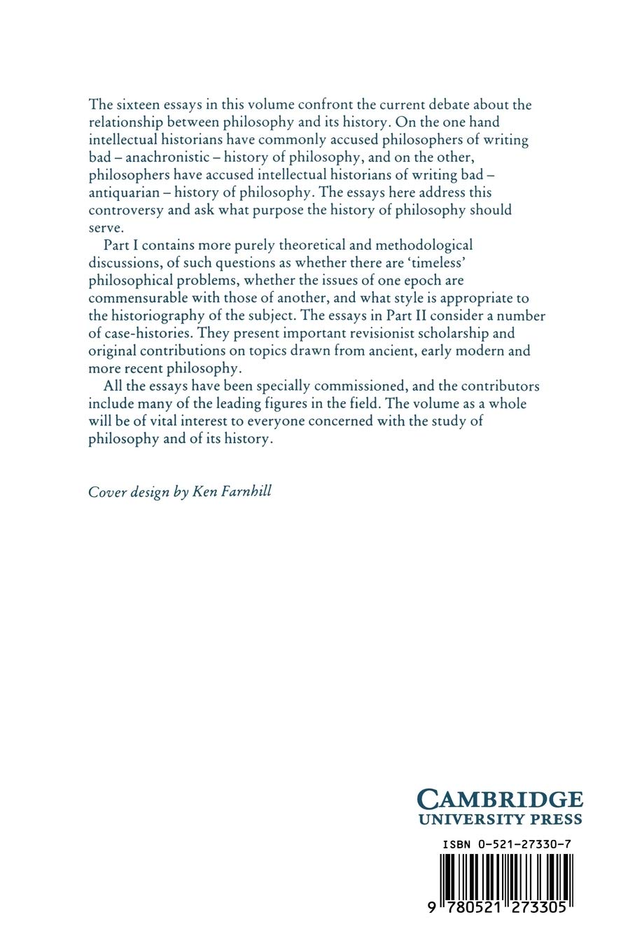 Philosophy in History: Essays in the Historiography of Philosophy