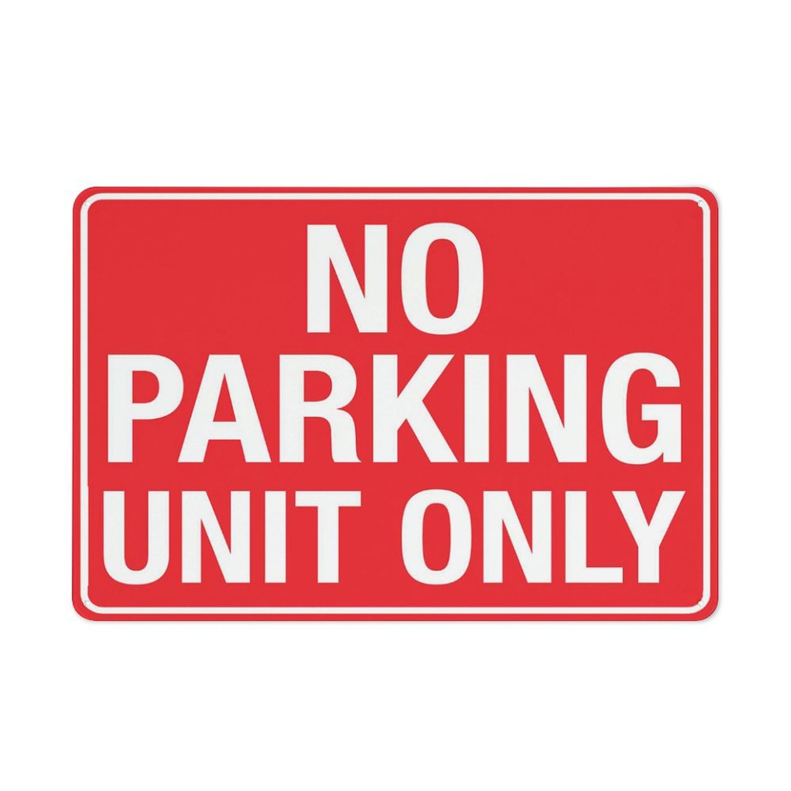 No Parking Unit Only Sign Warning Tin Sign Men Bedroom Garage Sign Wall Art Decor Parking Only Room Decor for Bedroom Iron Sign Poster 8x12Inch