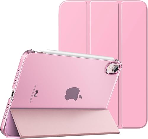 MoKo Case Fit New iPad Mini 6 2021 (6 generación, 8.3 pulgadas) - Funda trasera delgada, ligera, rígida, transparente, con protector trasero