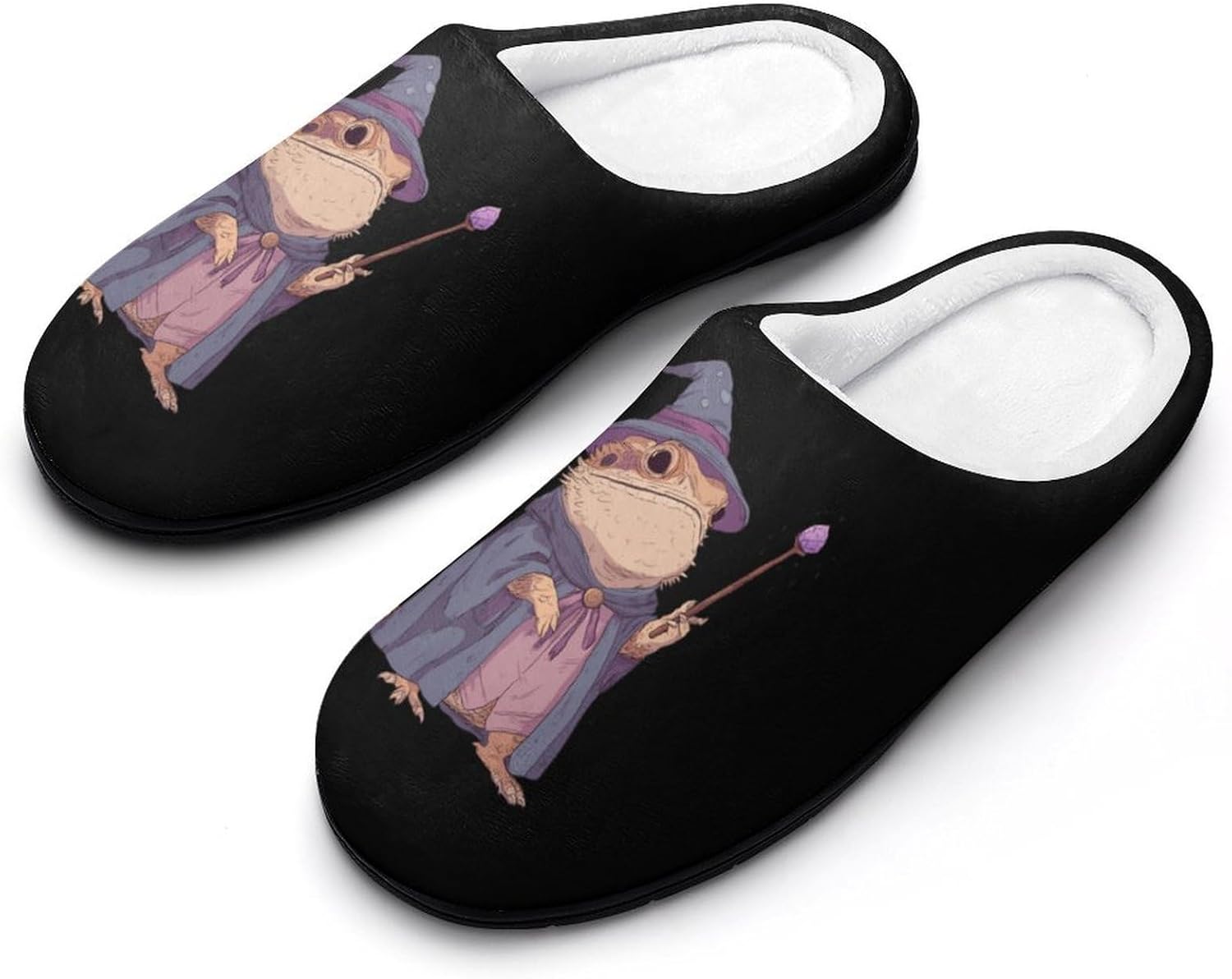 Bearded Dragon Wizards Cotton Slippers for Women Soft Indoor Sole Casual House Shoes