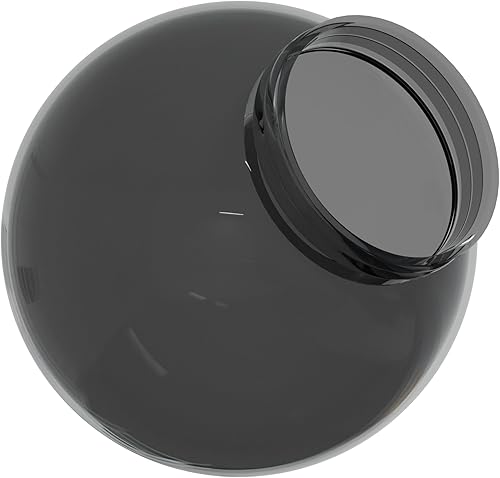 Vista 44 de KastLite Globo de poste de lámpara acrílica blanca de 6 pulgadas Textura suave con cuello de ajuste de 3.14 pulgadas Fabricado en los Estados