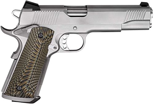 Miniatura 8 de Cool Hand Empuñaduras G10 1911, tornillos de empuñadura de pistola incluidos, corte Magwell, tamaño completo (gobiernocomandante), textura Sunburst,
