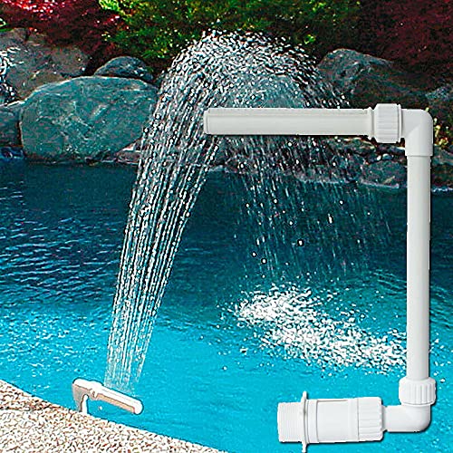 Accessori per spruzzare piscine con fontana d'acqua – cascata sopra la piscina interrata, spray di raffreddamento per aeratore all'aperto per giardino, stagno, pompa ad alta pressione per piscina