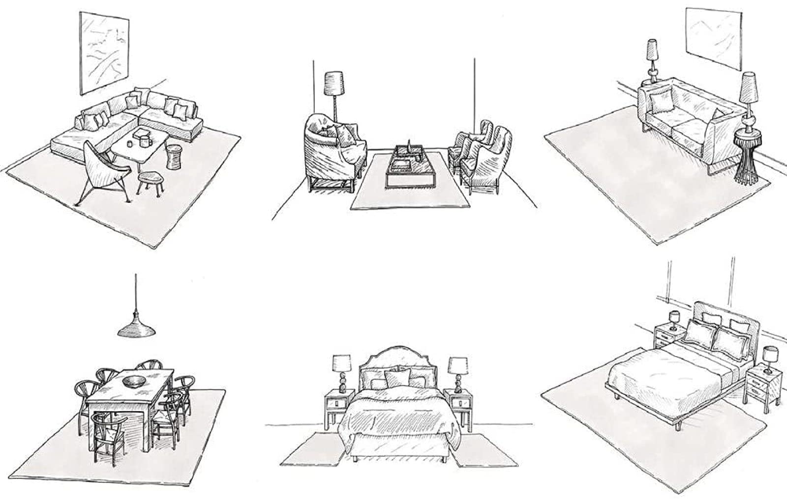 Tappeto A Pelo Corto Tappeto Camera Triangolo geometrico moderno astratto alla moda per la camera da letto e la decorazione della casa—180 * 280cm