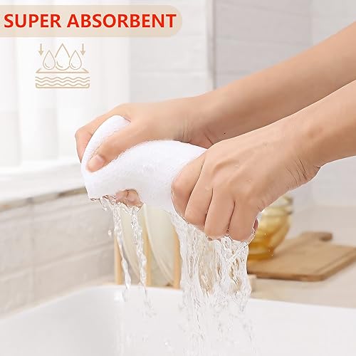 Miniatura 215 de Kitinjoy - Paños de cocina 100% algodón, paquete de 6 paños de cocina ultra suaves y absorbentes para secar platos, toallas de cocina de secado