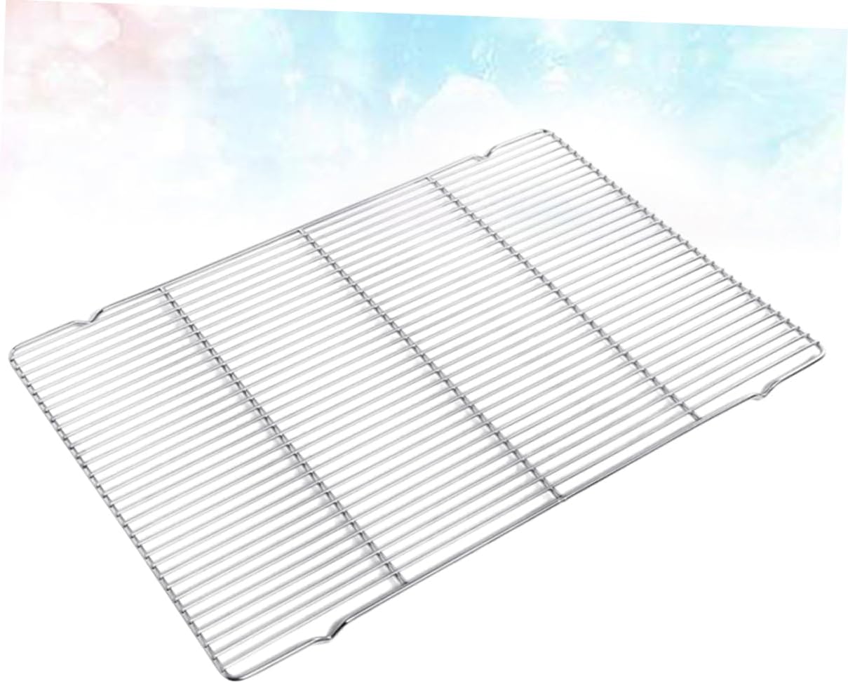 Garneck Bbq Grill Pan Pan Wire Rack Stainless Steel Bbq Grill Baking Rack for Camping