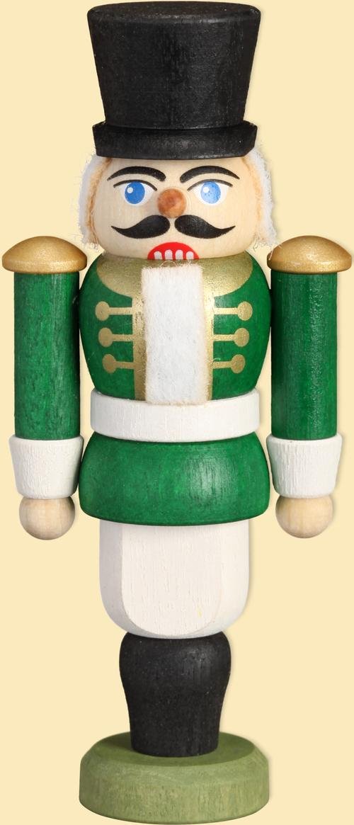 Casse-noix hussard vert décoration de Noël traditionnelle 120mm