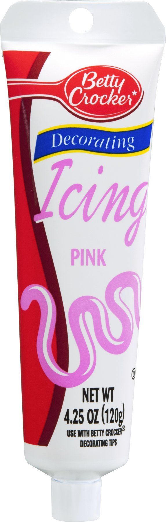 BETTY CROCKER ICING DECOR PINK, 4.25 OZ