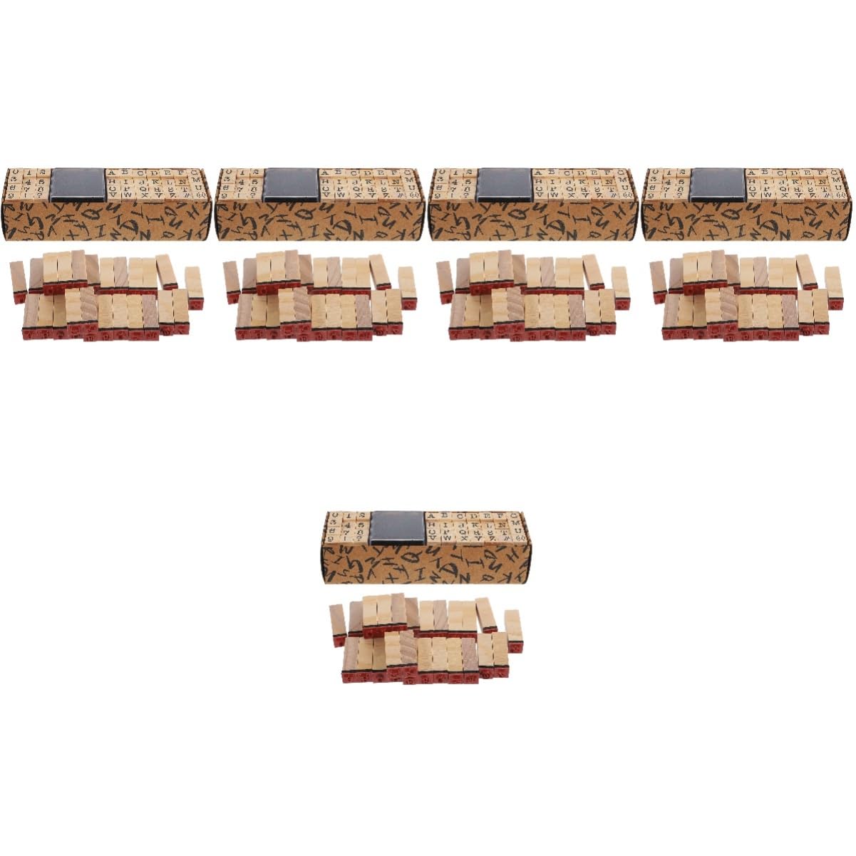 NUOBESTY 200stücke Teiliges Holzstempel Für - Und Scrapbooking Retro Alphabet Stempel Für Kreative Projekte Und Persönliche Gestaltung Von Karten Und Notizen