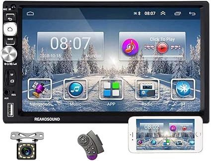 Amazon カーオーディオbluetooth 2 Dinカーステレオ Androidカーナビ 7インチのタッチスクリーン オフライン オンラインgpsナビゲーション Wifi サブウーファーam Fm Usb ミラーリンク Aux In バックカメラ 楽器 音響機器 楽器 音響機器