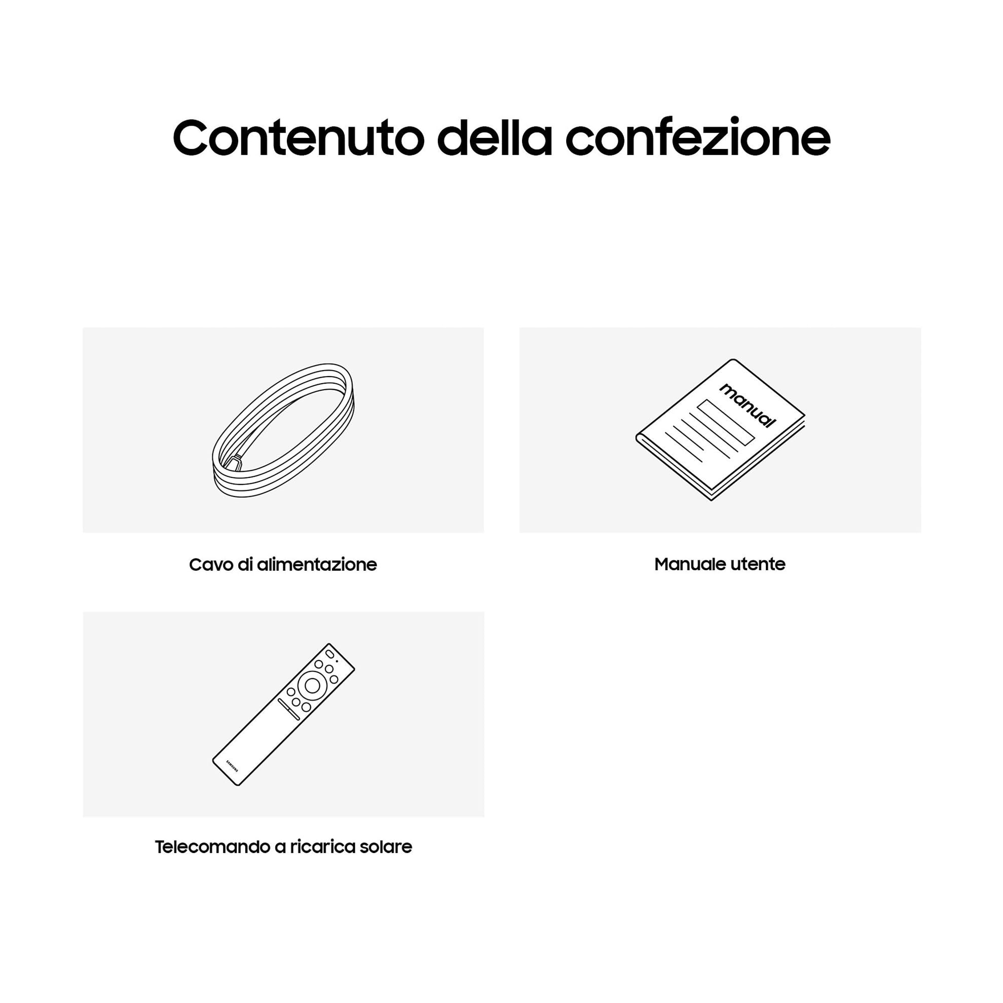 Samsung TV QE55Q80CATXZT QLED 4K, Smart TV 55" Processore Neural Quantum 4K, Direct Full Array, Dolby Atmos, OTS Lite, Integrato con Bixby e Alexa compatibile con Google Assistant, Carbon Silver 2023