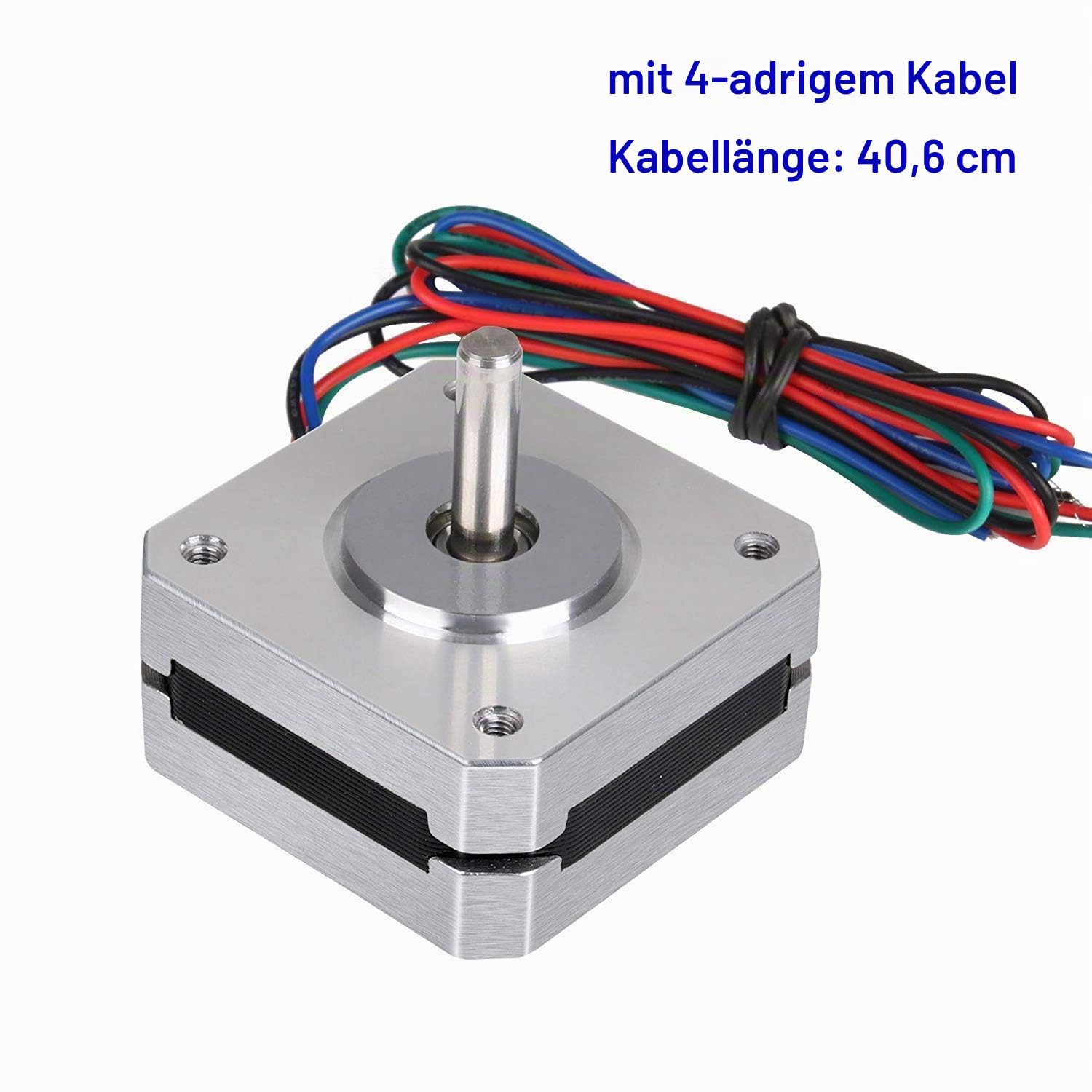 Nema 17 Schrittmotor, 3 Stück Nema 17 Schrittmotor 1A 13Ncm (18.4 oz.in) Haltemoment 4-Lead 1,8 Grad 42 * 42 * 20mm Motor für 3D-Drucker CNC fräsmaschine