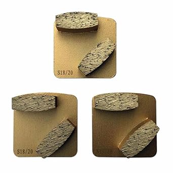 Diamond Grinding Discs Compatible for Husqvarna Redi-Lock Grinders for Aggressive Concrete Grinding #18/20 Grit Soft Bond