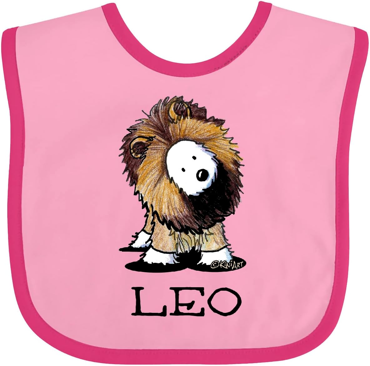 inktastic LEO Lion Westie Baby Bib - KiniArt