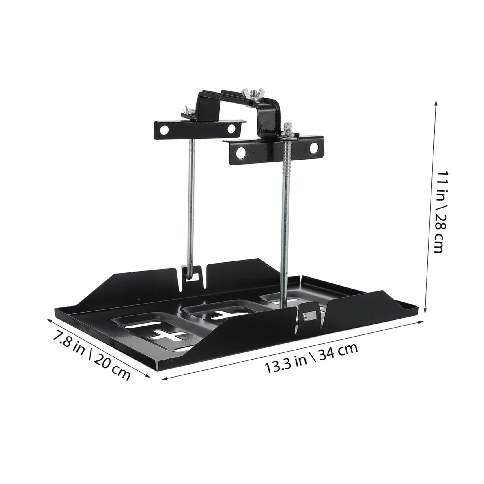 SOIMISS Support de Batterie Automobile pour Rangement Batterie de Voiture Fixation Voiture Sécurisée et Stable