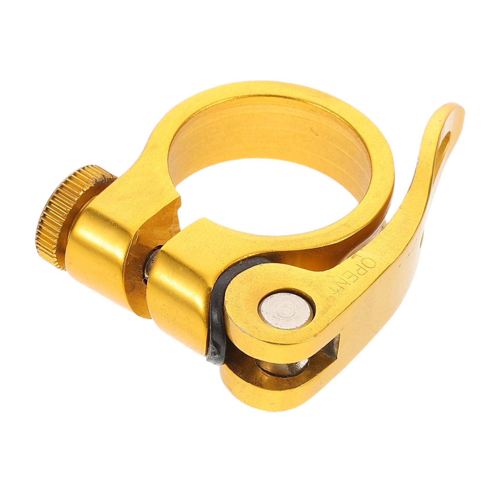 BCOATH Quick Release Bike Seatpost Clamp Aluminum Alloy Seat Tube Clip Lightweight Durable Design for Road and Mountain Bikes Easy Installation Secure Fit