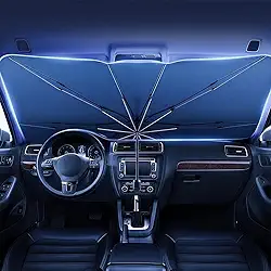 Guarda-sol de para-brisa de carro, guarda-sol dobrável para carro, capa de bloqueio UV para a maioria dos veículos