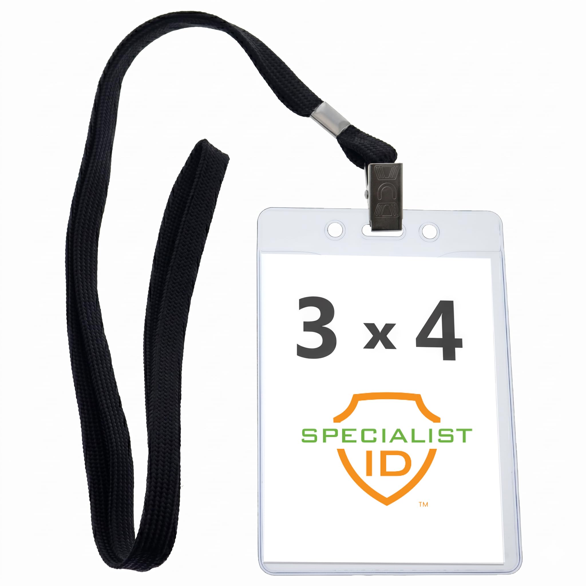 Amazon.com : 10 Pack - Premium 3x4 Name Badge Vertical with