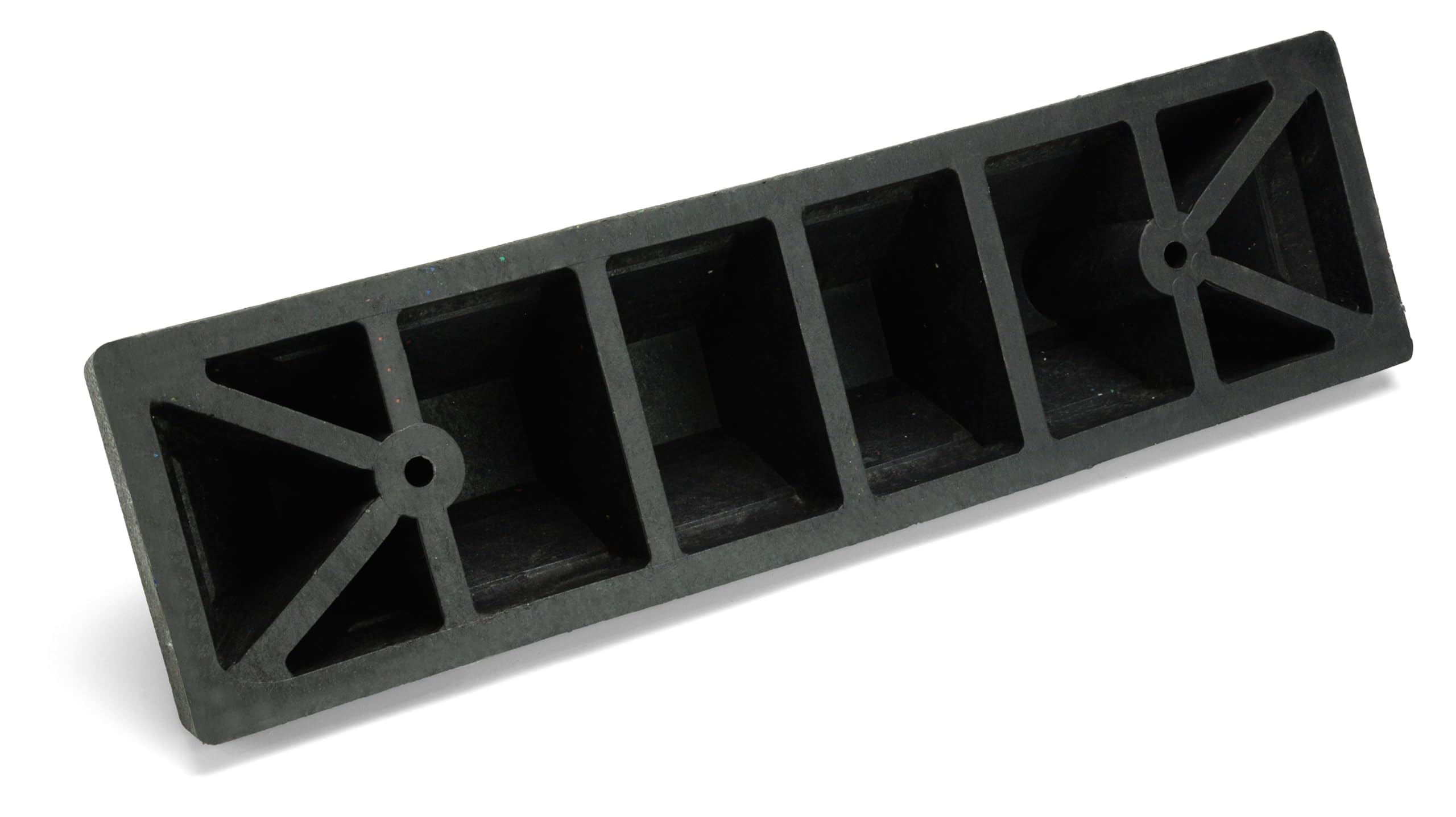 4x Radstopper 56cm aus recyceltem Gummi mit 4 Reflektoren – Umweltfreundliche Parkplatzbegrenzung für PKW, SUV & Transporter – Robuste Parkhilfe für Garage, Stellplatz & Außenbereich (4x Stück)