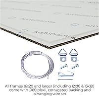 Vista 7 de ArtToFrames Marco de fotos negro de 28 x 28 pulgadas, este marco de póster de MDF personalizado de 1.25 pulgadas es negro, ideal para tu arte