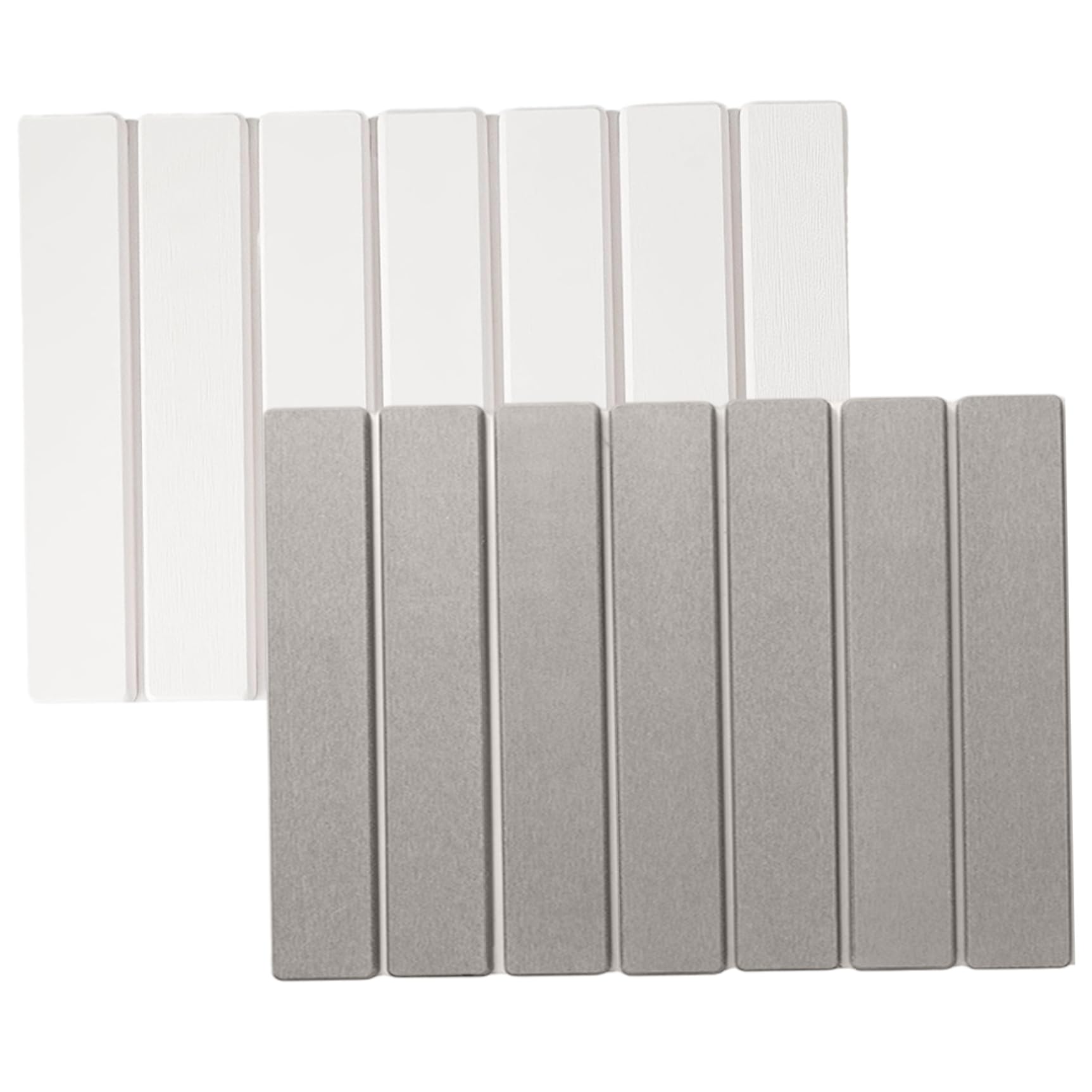 Jorzer Tappeto da bagno in pietra di diatomite, 40,6 x 30,5 cm, ultra assorbente, pieghevole e antiscivolo, per cucina, doccia, grigio chiaro