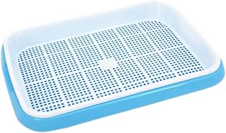 UPKOCH Kit de Germinación Multifuncional para Huerto de Cocina Bandeja Doble de sin Suelo con Rejilla Ventilada Bandeja de Agua y Papel Material PP Alimenticio Color Azul