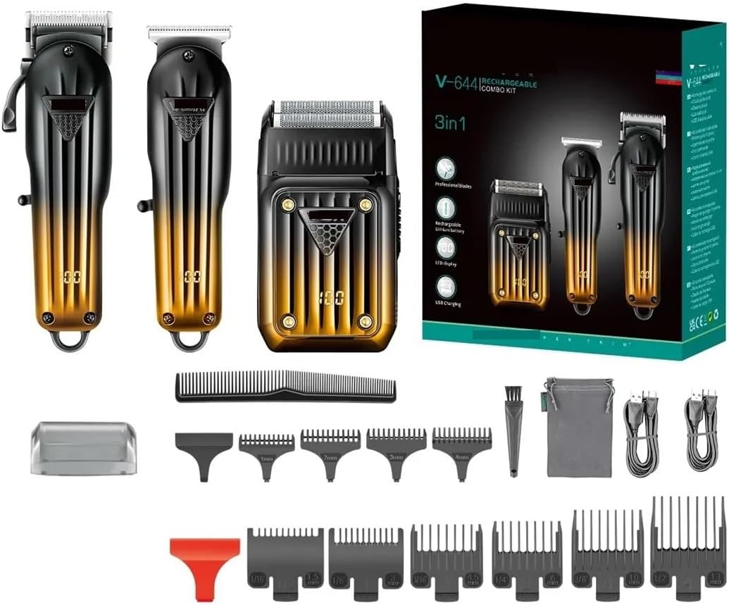 Hair Trimmer Professional Clippers Reciprocating Beard Electric Adjustable for Men V-644