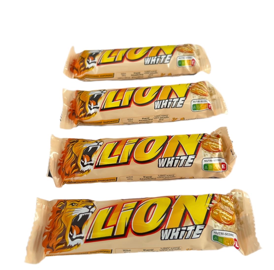 Amazon.com: Lion's-White Chocolate Bars (42g), Pack of 4.