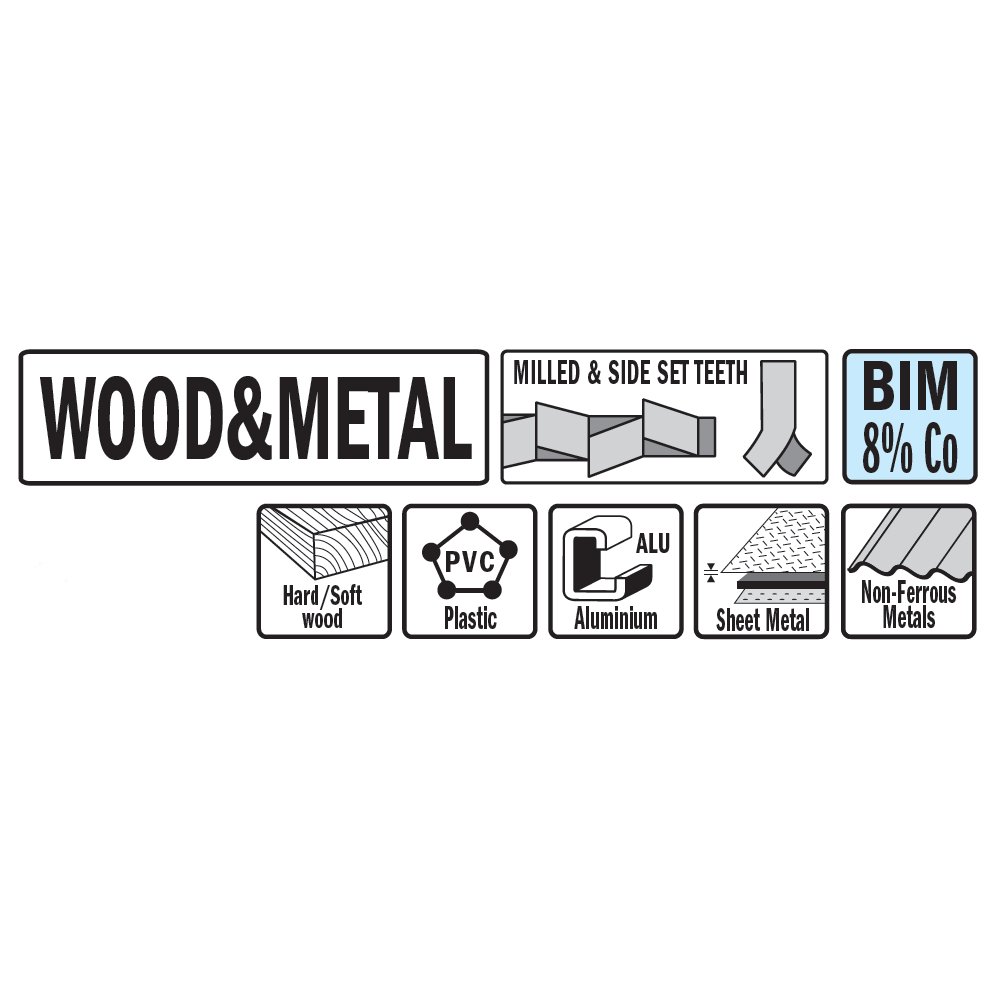 CMT OMS12-X50-32 mm Hoja de sierra de Inmersion y Perfiladora para madera y Metal