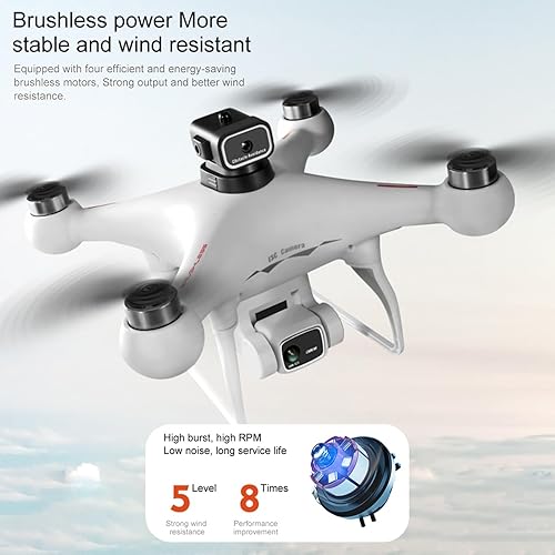 Miniatura 8 de GoolRC Dron S116 con cámara 4K para adultos, cuadricóptero RC con evitación de obstáculos, flujo óptico, vuelo de trayectoria, modo sin cabeza,
