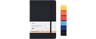 SUIN Hardcover-Journal-Notebooks, A5 Lined Journals Notebook for Writing 200 Pages, 8.2 x 5.5 inch, Classic Ruled Notebooks for Work/Travel/College (Black- 1 Pack)
SUIN Hardcover-Journal-Notebooks, A5 Lined Journals Notebook for Writing 200 Pages, 8.2 x 5.5 inch, Classic…