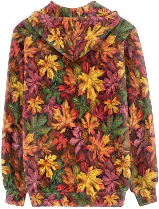 Irisjudy Island Tribal Zipper Women Hoodies with Pocket, Leopard Print,Music Notes Plus Size Hooded Sweatshirt Sport Coat - Image 3