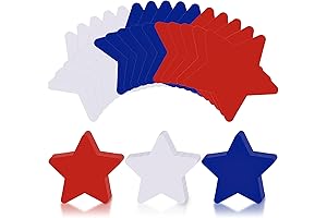 Zonon Patriotic Star Cutouts for Classrooms and Parties