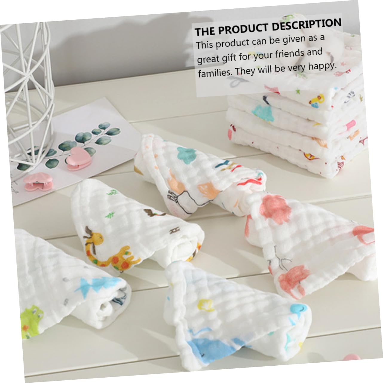 TOYANDONA 15 Stk Baby-Waschlappen Babyhandtücher Baby-Kapuzenhandtuch Waschhandtuch für Kleinkinder Baumwolltaschentuch Stilltuch Fütterung Stillhandtuch Seersucker Lätzchen neugeboren Gaze