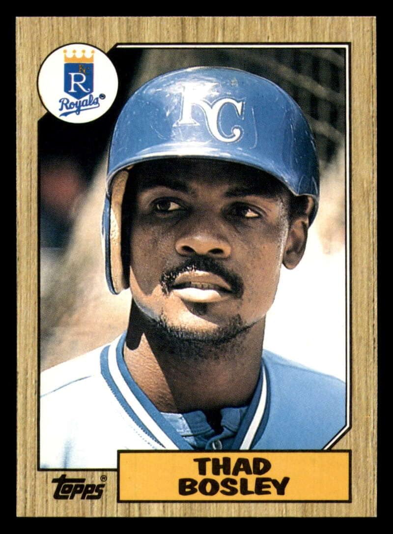 Baseball MLB 1987 Topps Traded #7 Thad Bosley NM Near Mint Royals