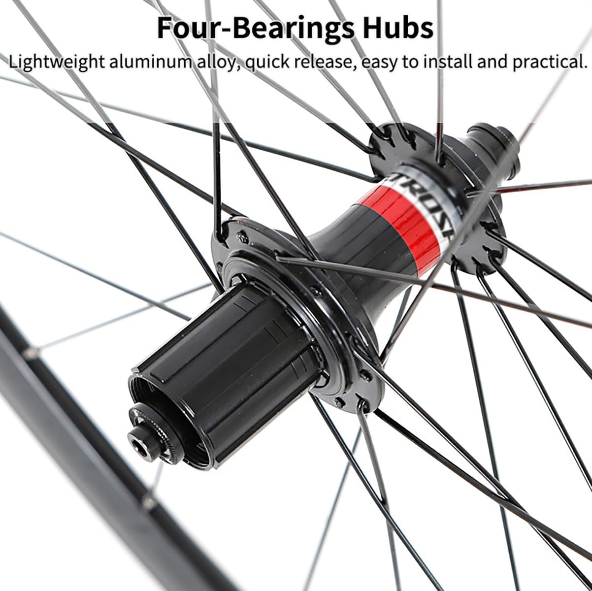 Juego De Ruedas 700C Para Bicicleta De Carretera Llanta Aleación Aluminio