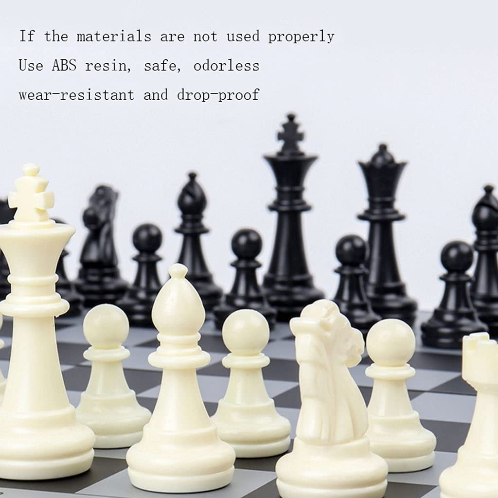 Schach-Set, magnetisches tragbares Schachbrettspiel Set, 8.6x8.4 in / 11.6x11.2in Set mit Faltbrett und Filzbodenschessmen (Größe : 11.6 * 11.2in)