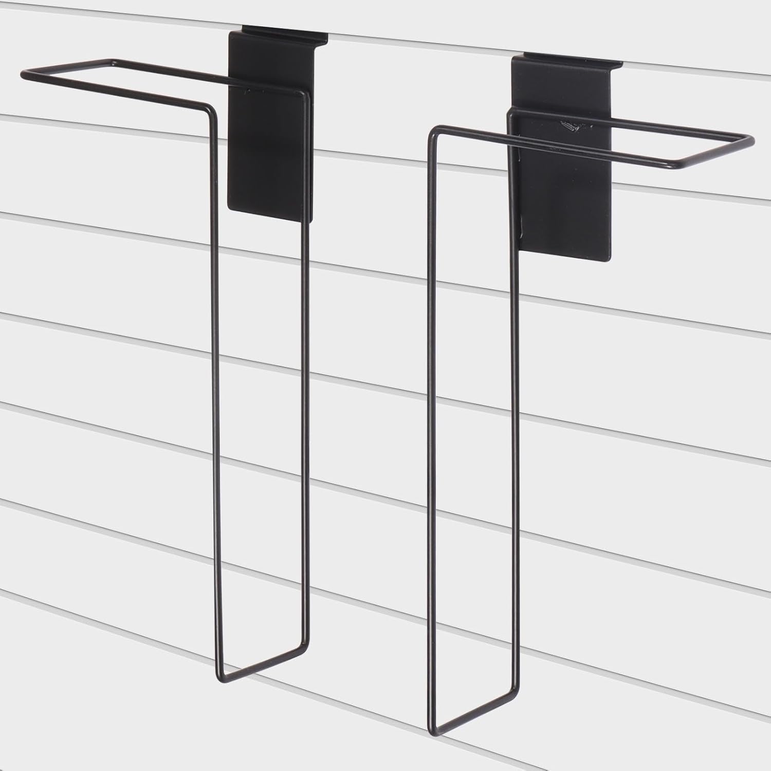 8 Pair Adjustable Literature Display for Slatwall, Metal Wire Magazine Brochure Holder, Slatwall Shelf Accessories for Exhibitions, Trade Shows, Retail Stores, Home & Offices