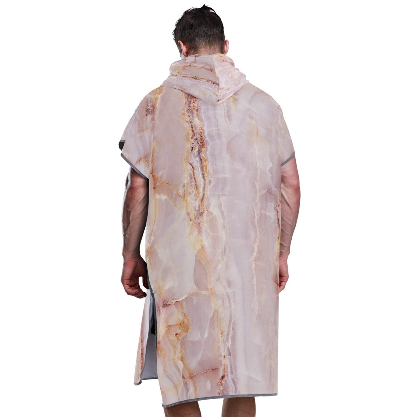 Poncho de surf pour adulte avec capuche et poche, séchage rapide, en microfibre, pour bain, plage, extérieur