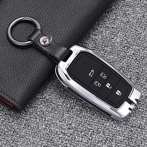 Car Key Cover Key Shell Key Chain Key Case,fit for Toyota Alfa Key Case Alfa Wilfa Key Shell Buckle Silver-b
