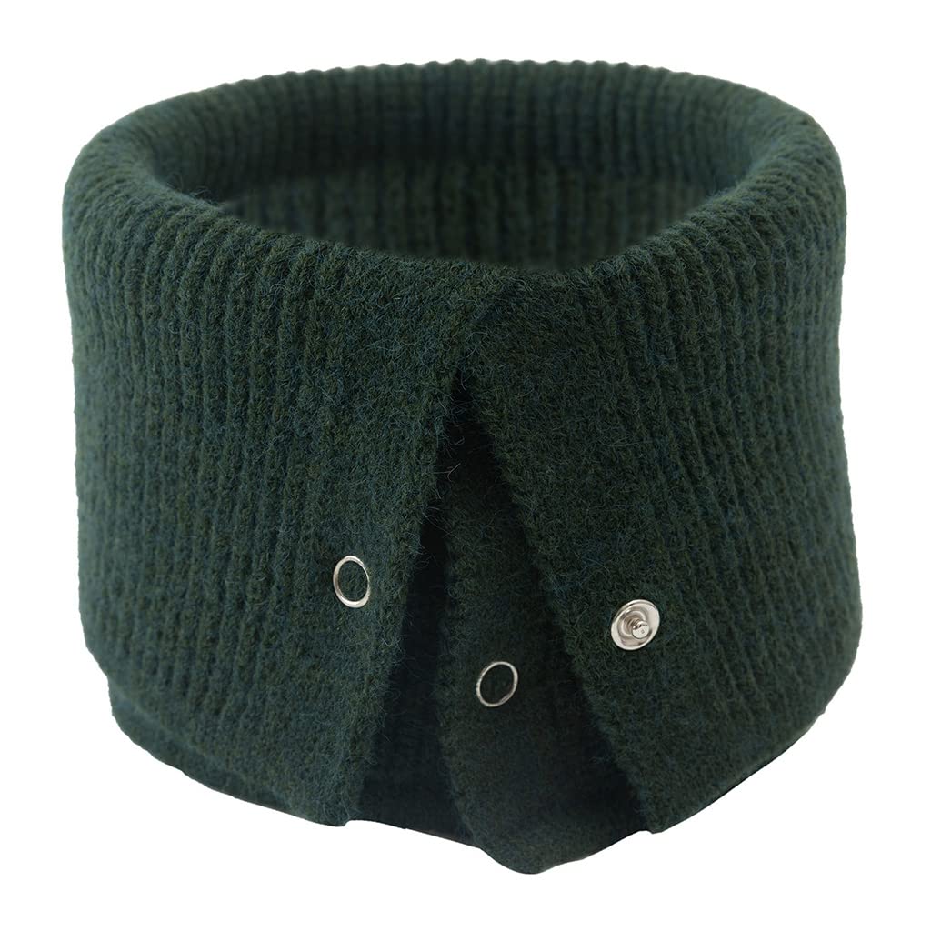 Ldabrye Collar Scarf Neck Warmer With Button Closure Knitted Scarf For Women Wool Scarf Neckerchief Decorative Scarf Neck Warmer
