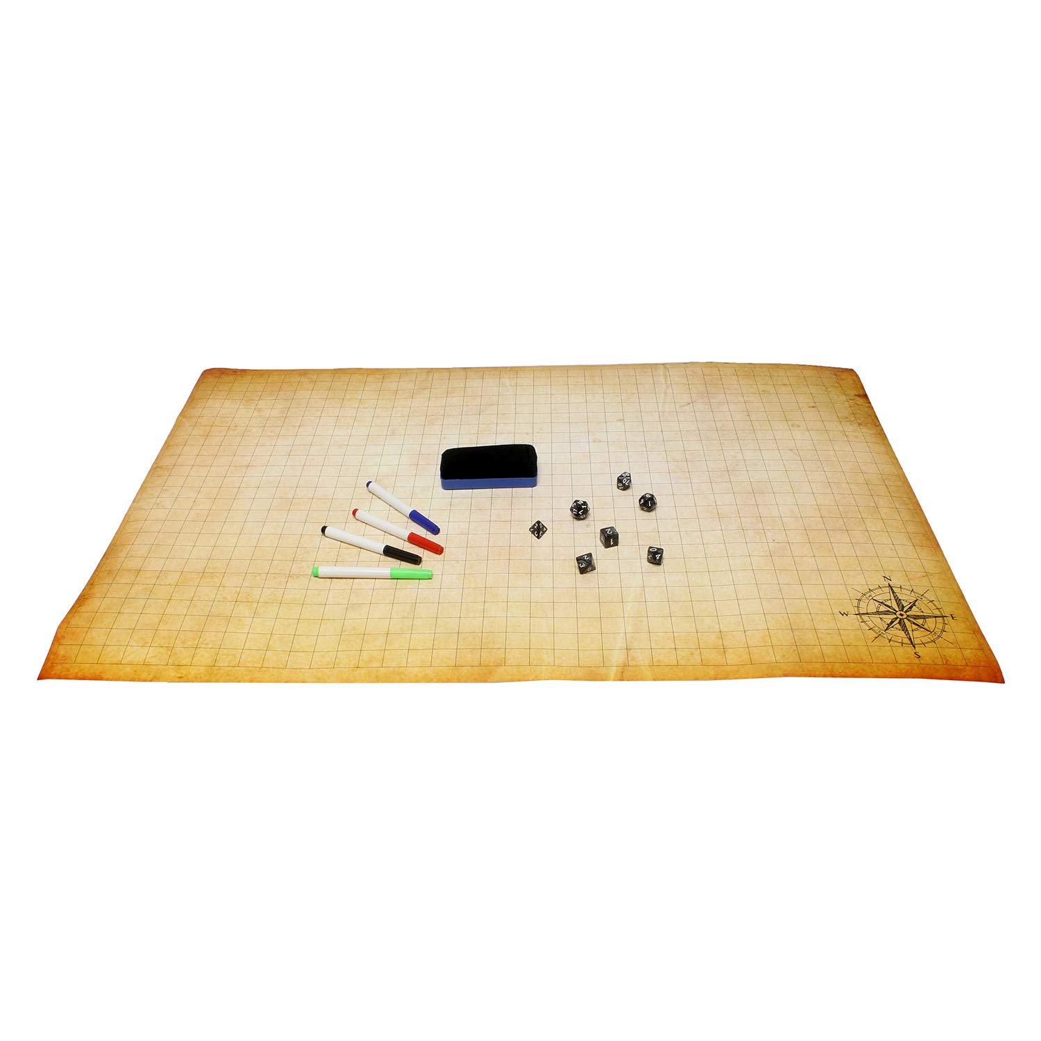 Get Out! DND Battle Mat Dungeons and Dragons Board Game Play Mat DND Mat Dry Erase Mat Role Playing Game Board, 2 x 3 Ft