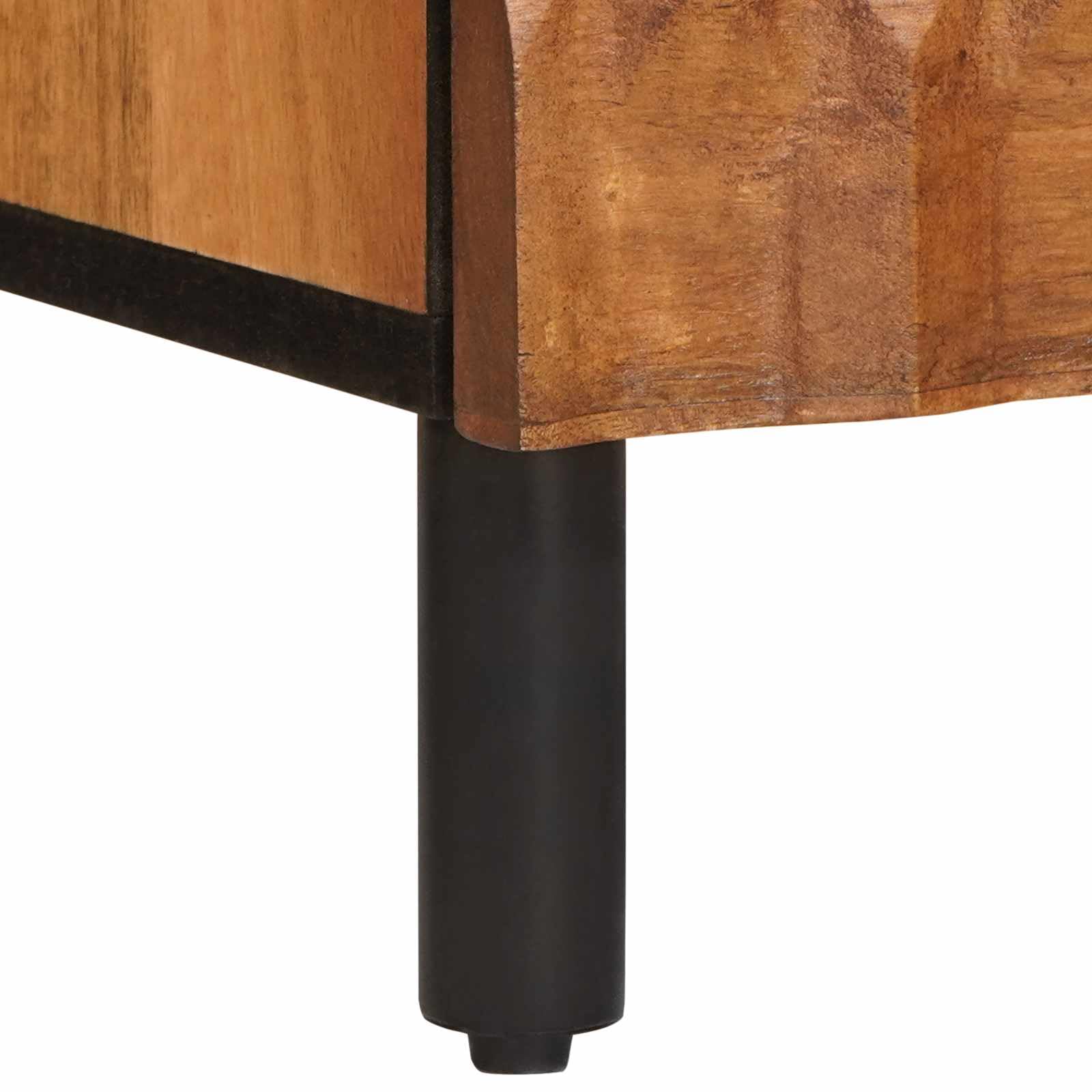 vidaXL Sideboard mit Speicher Akazienbraune Oberfläche 40 x 33 x 75 cm