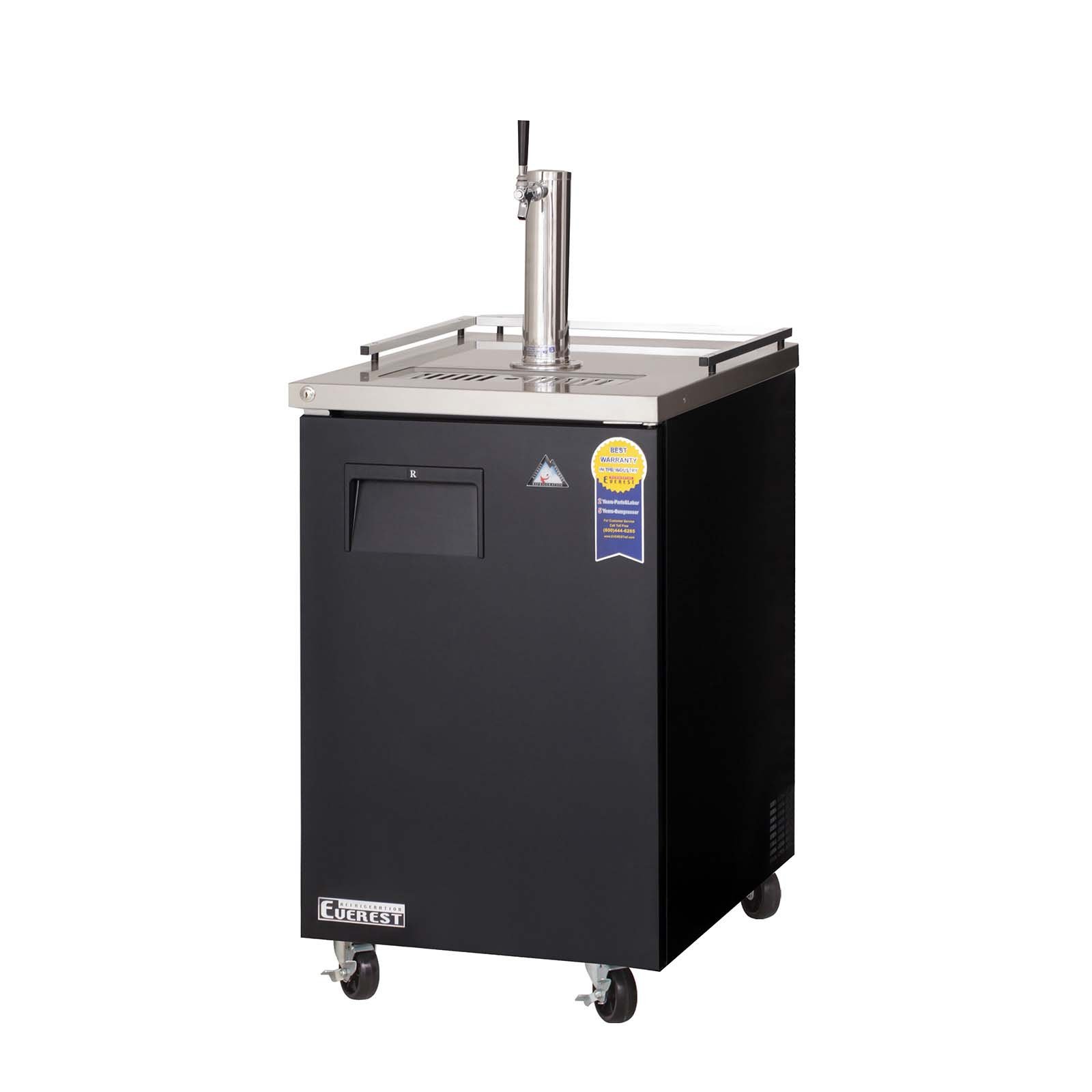 Everest Refrigeration EBD1 Draft Beer Dispenser 1 Tower Single Tap, 115v, NSF - 8 cu. ft.
