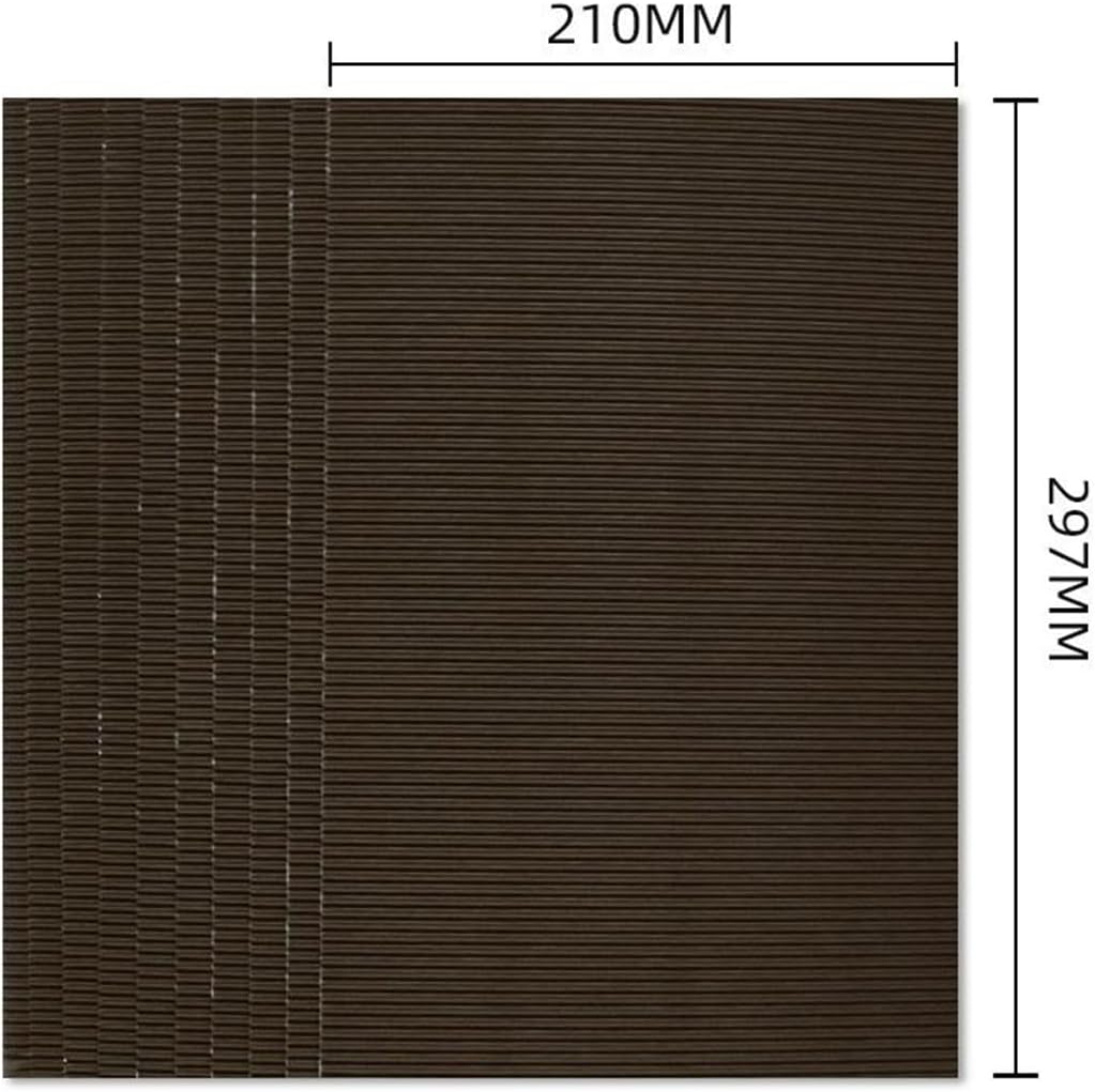 BIIUVBUL Brown Corrugated Cardboard Sheets A4 10 Pack DIY Craft Supplies image 2