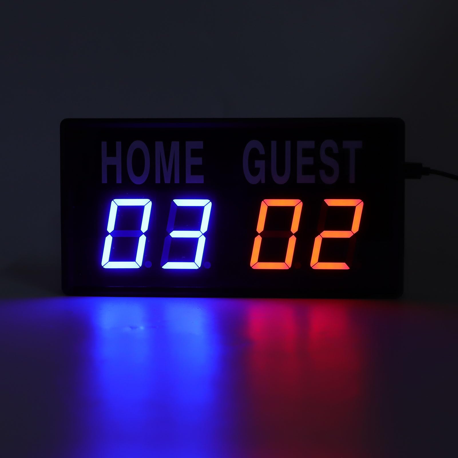 Garsent Segnapunti Elettronico a LED, Tabellone Segnapunti Elettronico Digitale a LED Portatile con Telecomando, per Giochi Sportivi Pallavolo Pong Baseball Basket Tabelloni