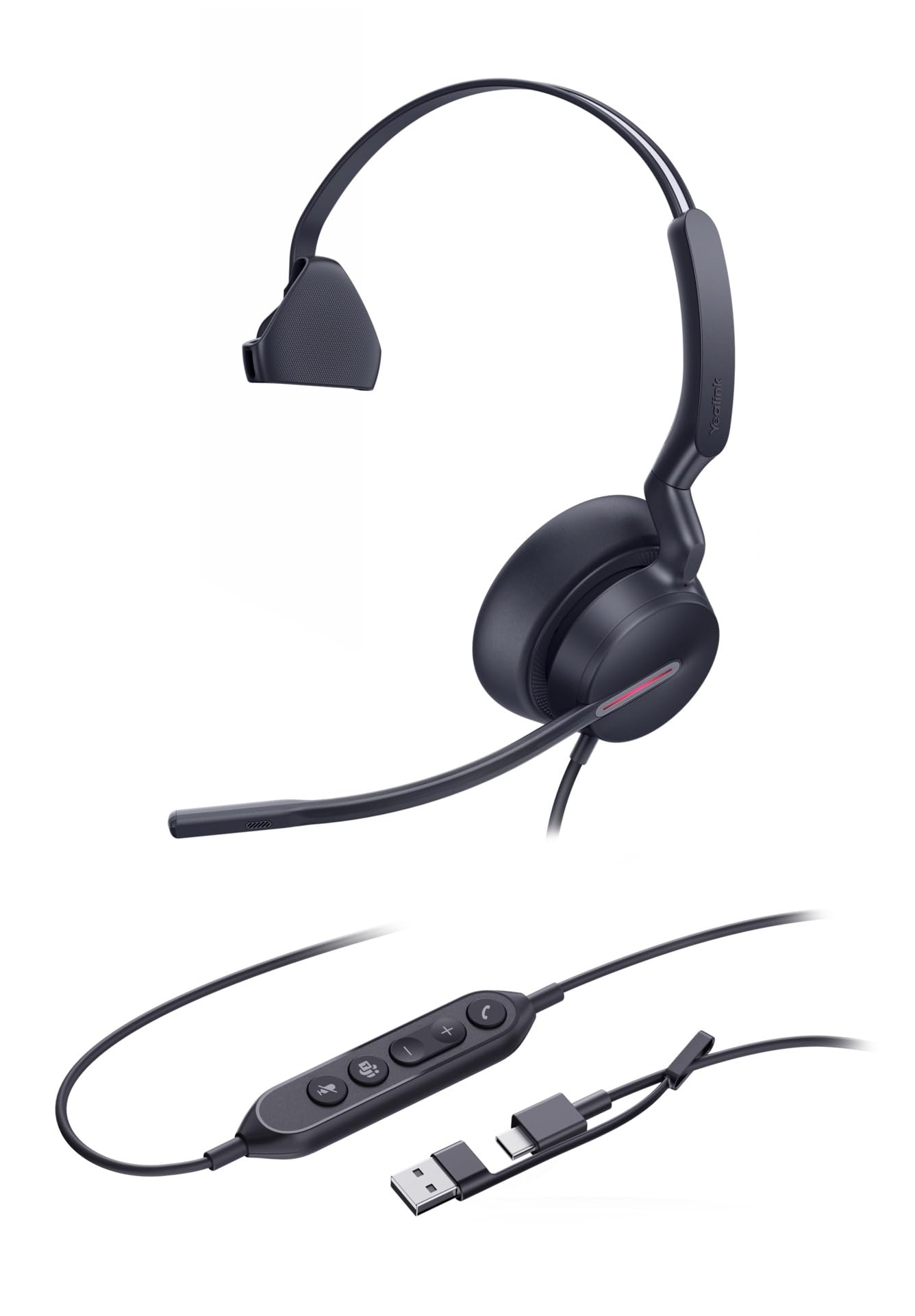 Yealink Uh46 Monaural Usb-C/A Headset - Teams Certified