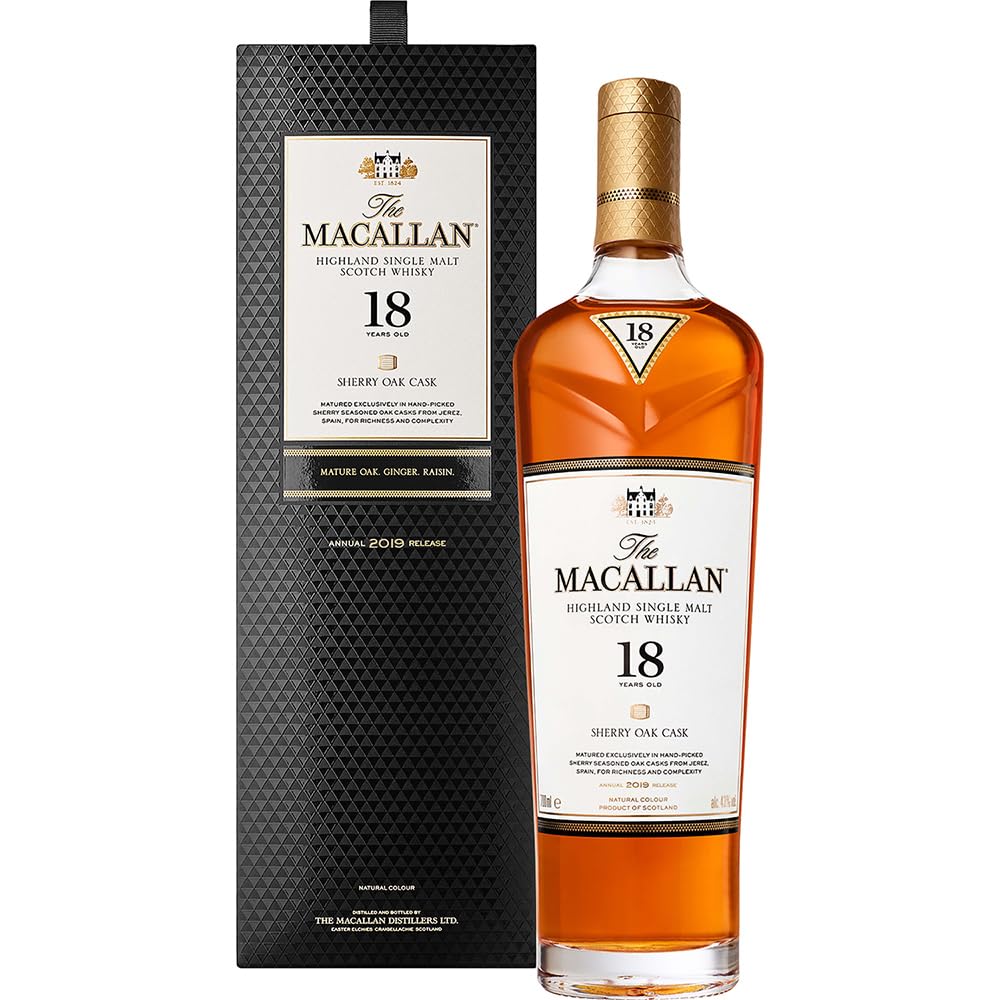 【新品未開封】 MACALLAN 18年 シングルモルトウイスキー 700ml Amazon.co.jp: ザ・マッカラン 18年 [サントリー シングルモルト