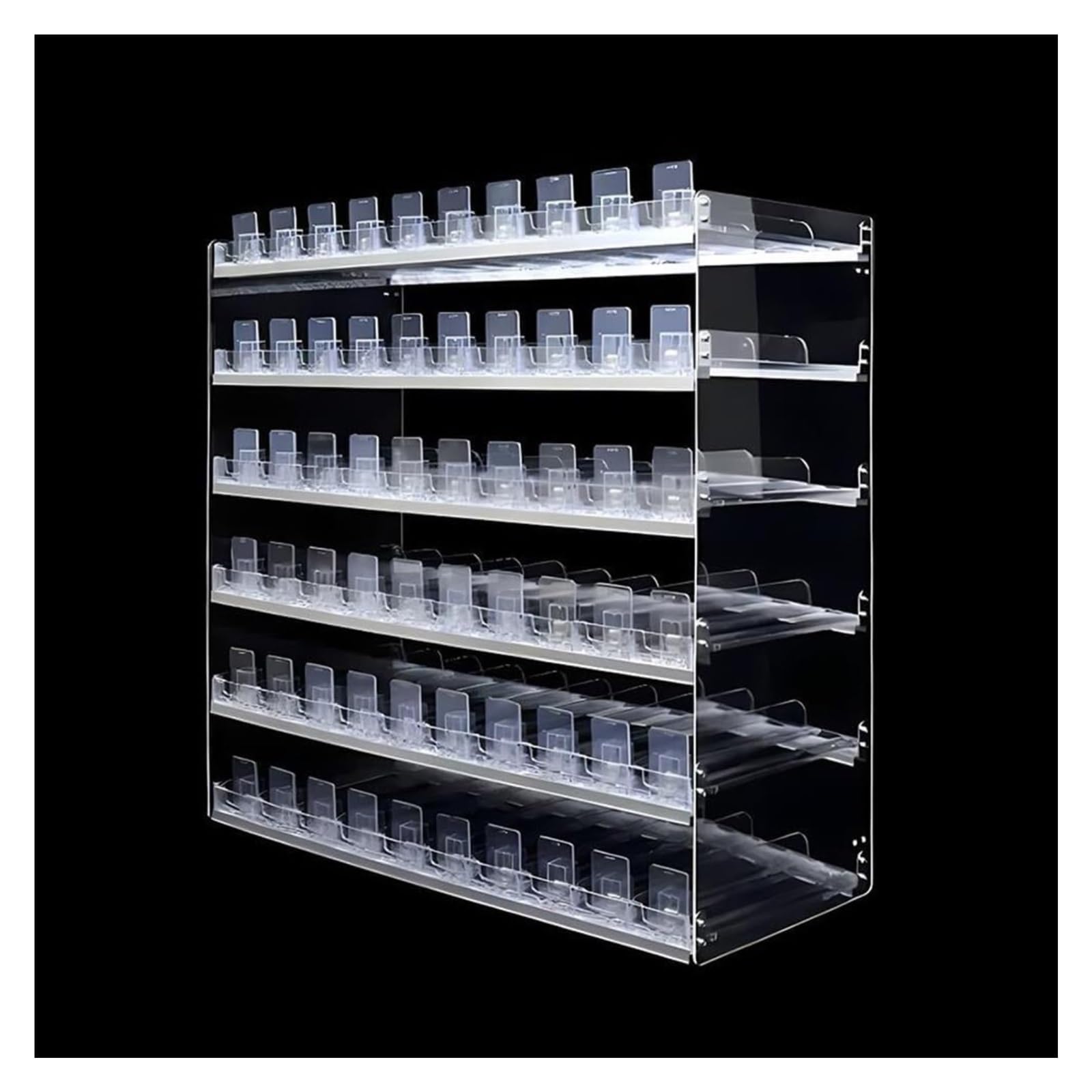 Expositor de cigarrillos montado en la pared, sistema de empuje automático para facilitar la nización y almacenamiento en tiendas de conveniencia, tiendas minoristas y estaciones de servicio
